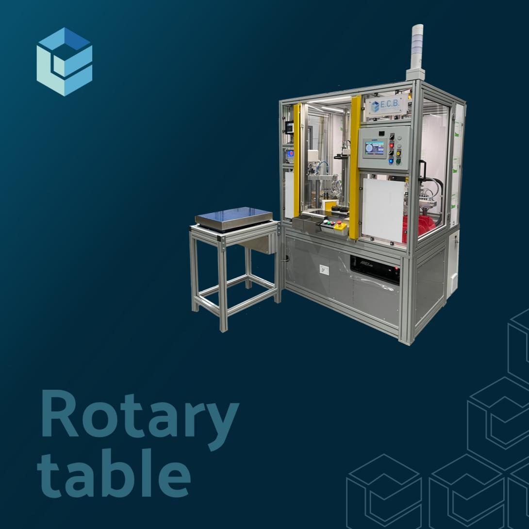 Rotary table for leak testing and component assembly for new Euro 7 Stellantis engines poster